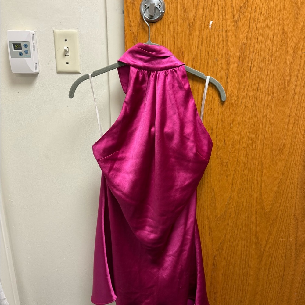 Elegant Pink Halter Top